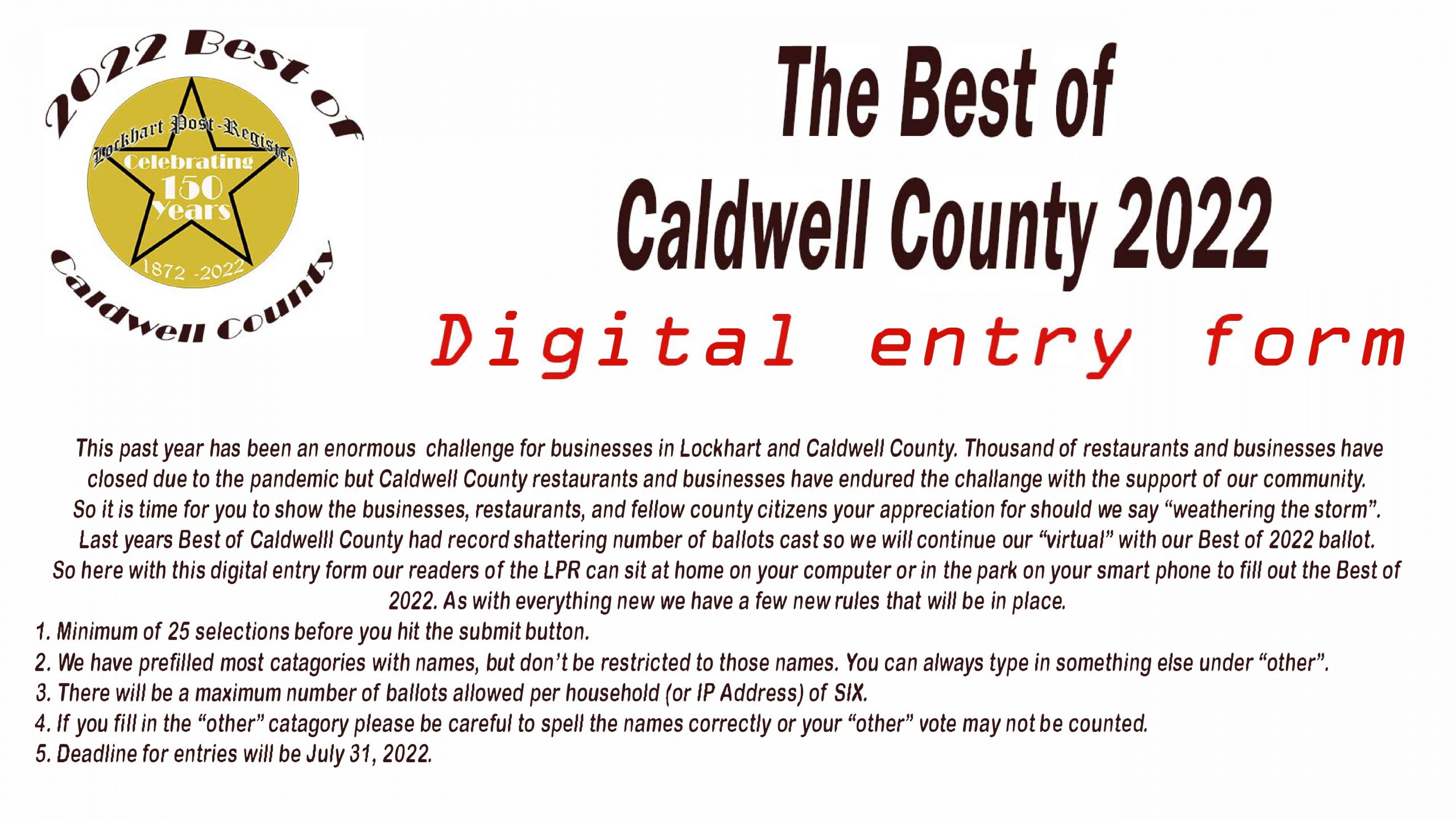The Best Of Caldwell County Post Register