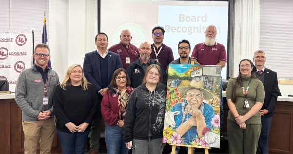 Students and staff of Lockhart ISD honored at recent school board meeting